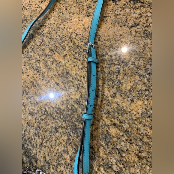 Michael Kors Aqua Blue Crossbody Purse jet set crossbody - Picture 10 of 12